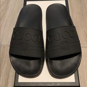 gucci rubber slides